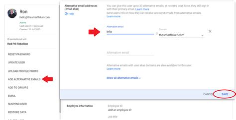 How to create, remove, or edit a Gmail alias .